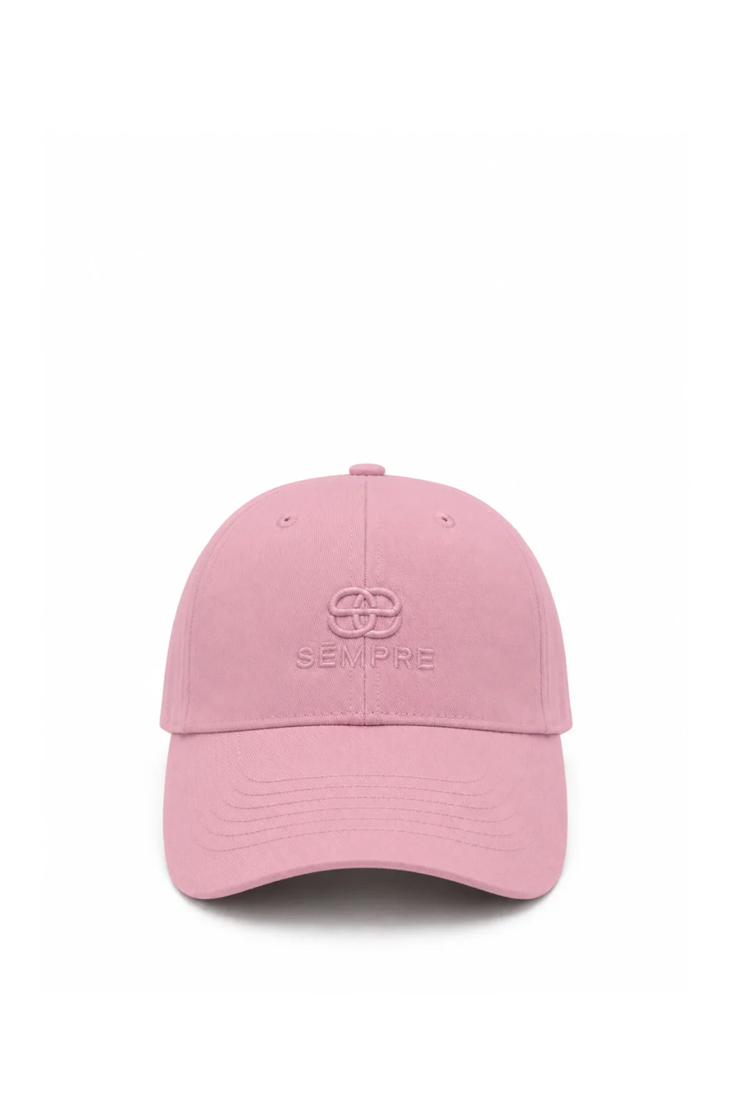 Kepurė Ana dusty rose su siuvinėtu logotipu priekyje