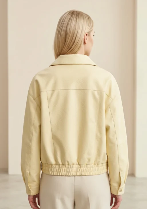 Eko odos striukė butter yellow